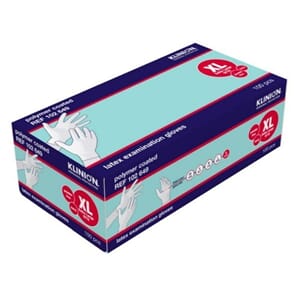 Hanske latex Klinion kort XL 100pk