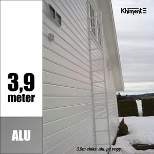 Brannstige 3,9 meter Alu grå eloksert Khiment