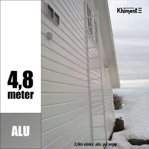 Brannstige 4,8 meter Alu grå eloksert Khiment