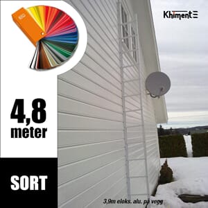Brannstige 4,8m Khiment, Lakkert Sort
