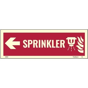 Sprinkler pil venstre 30x10cm PET-XL