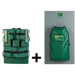 Evakueringsmadrass Fold 70 med bag, skilt og oppheng