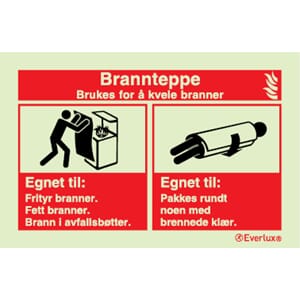 Everlux Info Brannteppe 15x10cm pvc
