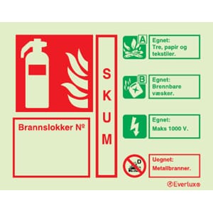 Everlux Info skumapp id skilt 15x12cm pvc