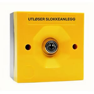 STI Manuell Utløser slokkegass nøkkelbryter Gul dobbel NO