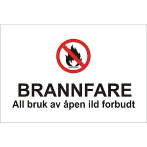 BRANNFARE, All bruk... 30x20cm pvc