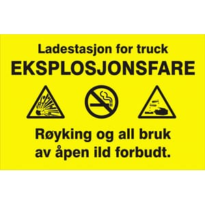 Ladestasjon for truck 30x20cm pvc